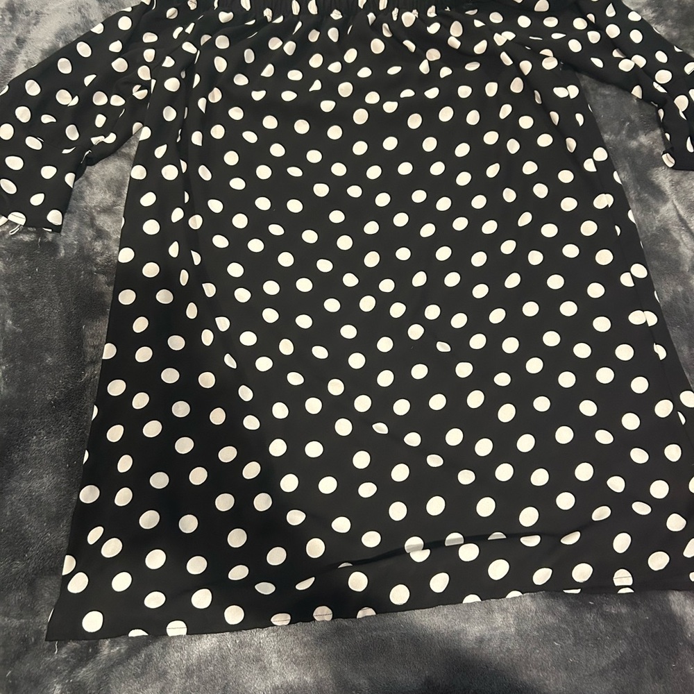 Black and White Polka Dot Dress